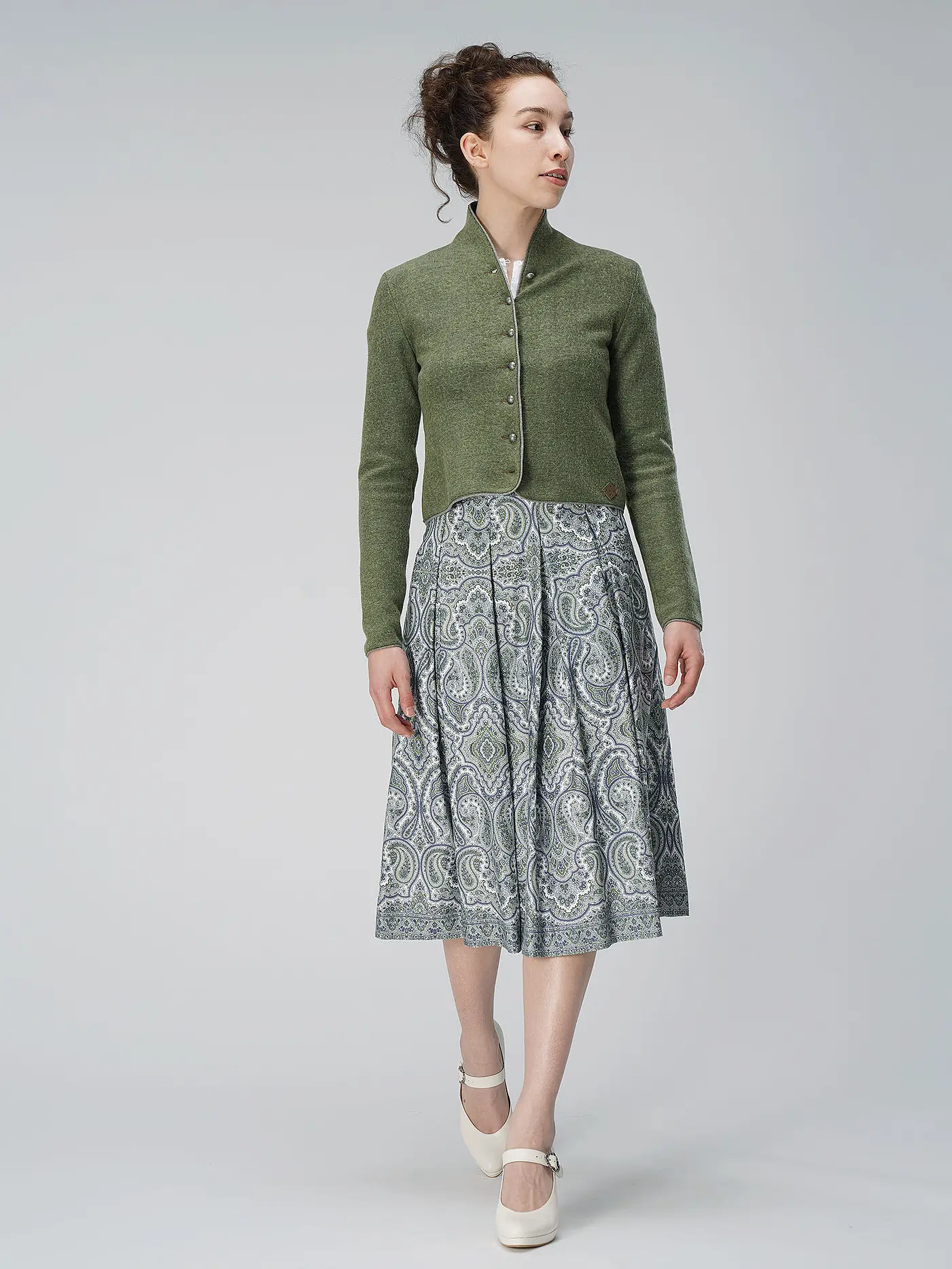 STAPF | Strickjacke BRUNA | dunkelgrün